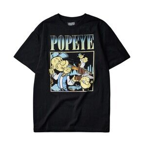 Reason Popeye T-Shirt Men’s Medium Black New York Tee